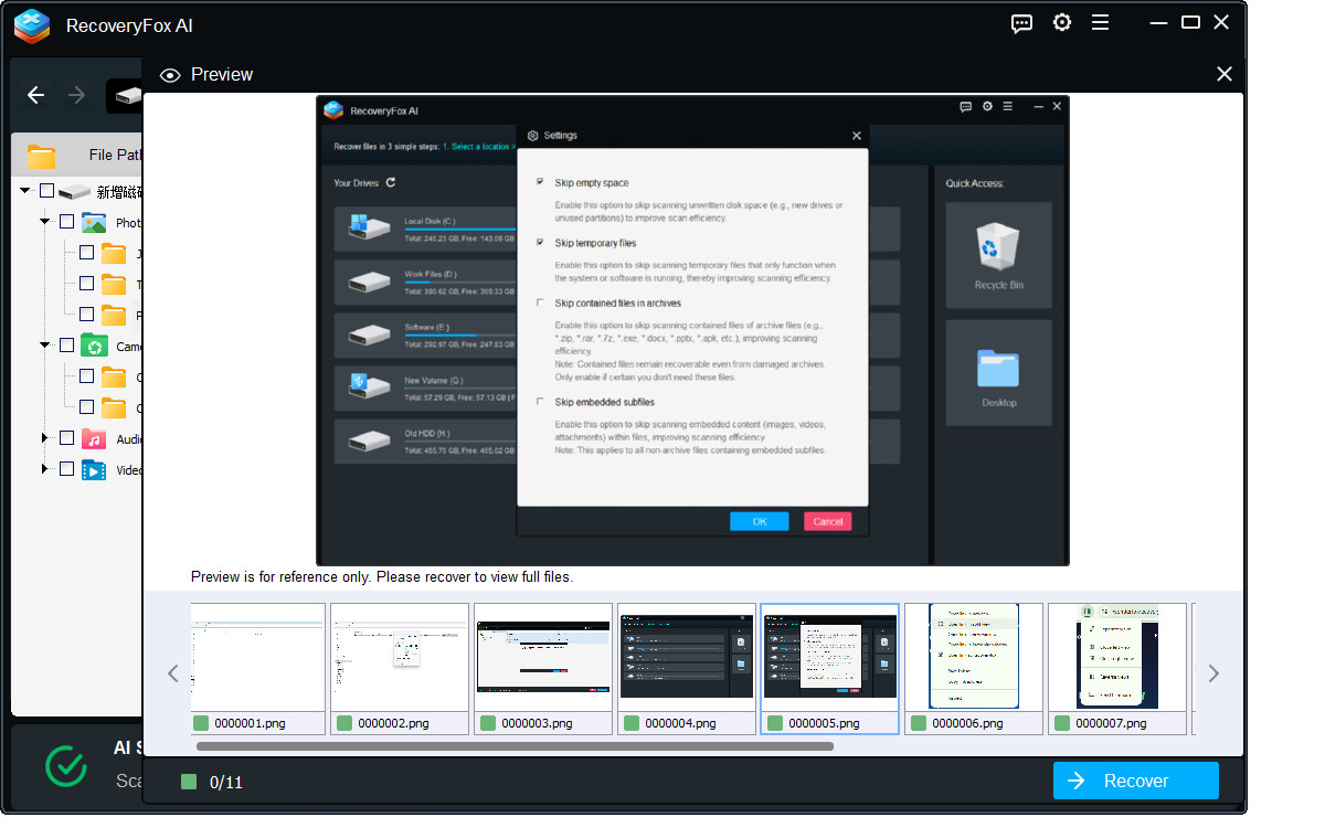 Preview Files of Quick Formatted Drive 