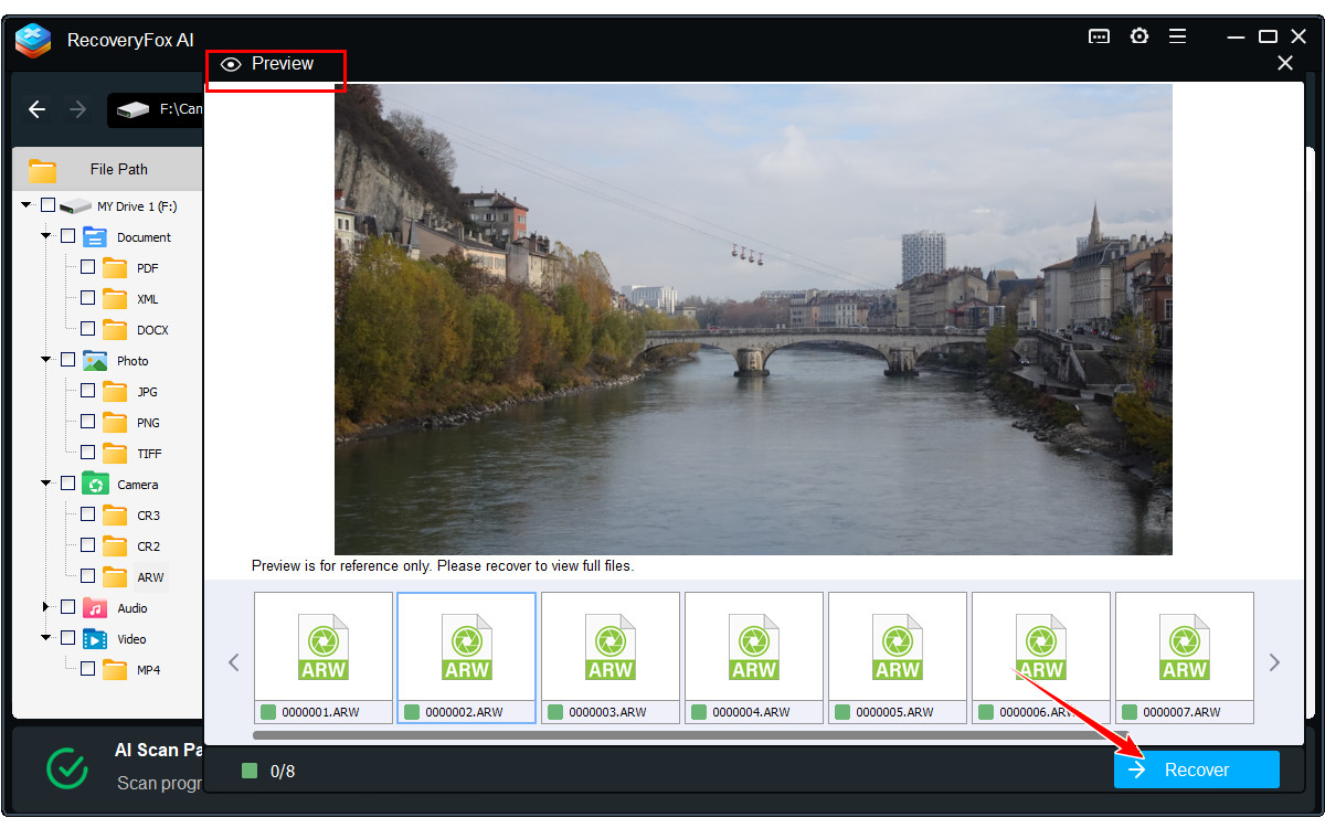 Preview and Recover Formatted Drive