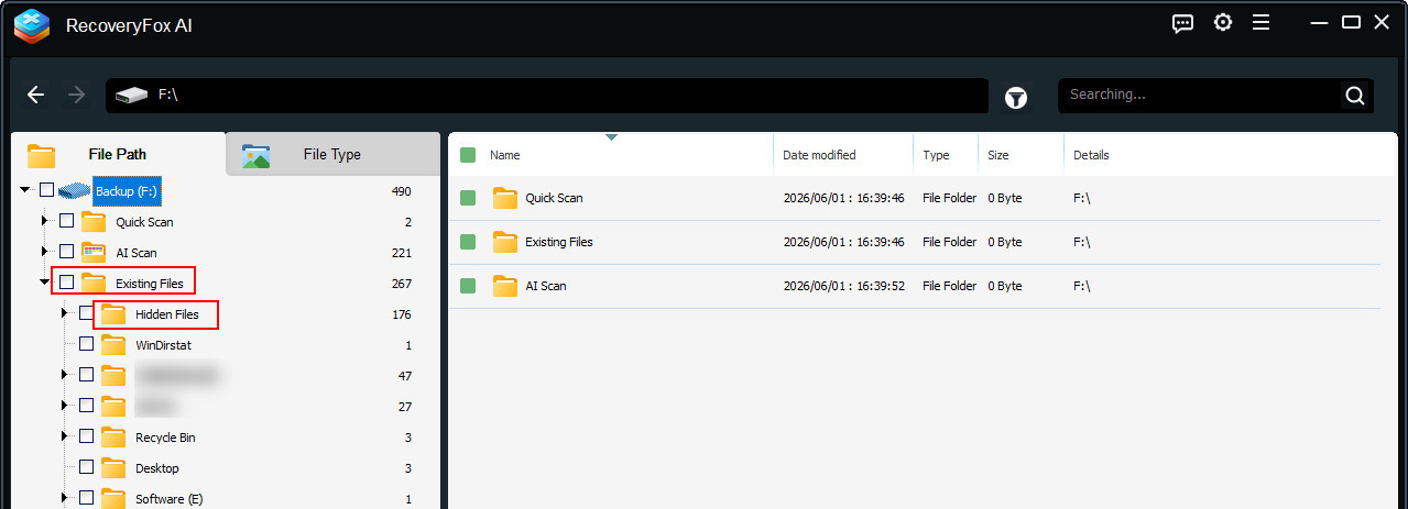 Include Existing Files in Results