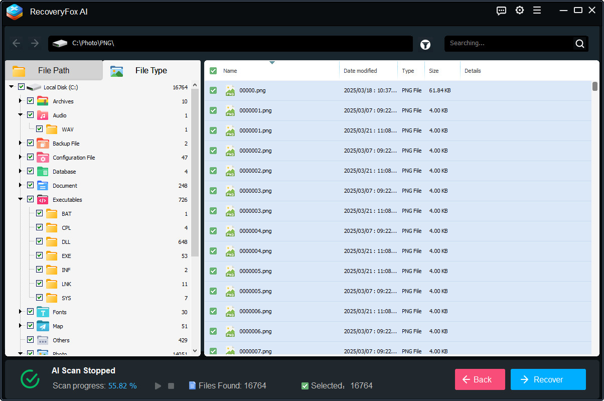 Batch Select to Recover