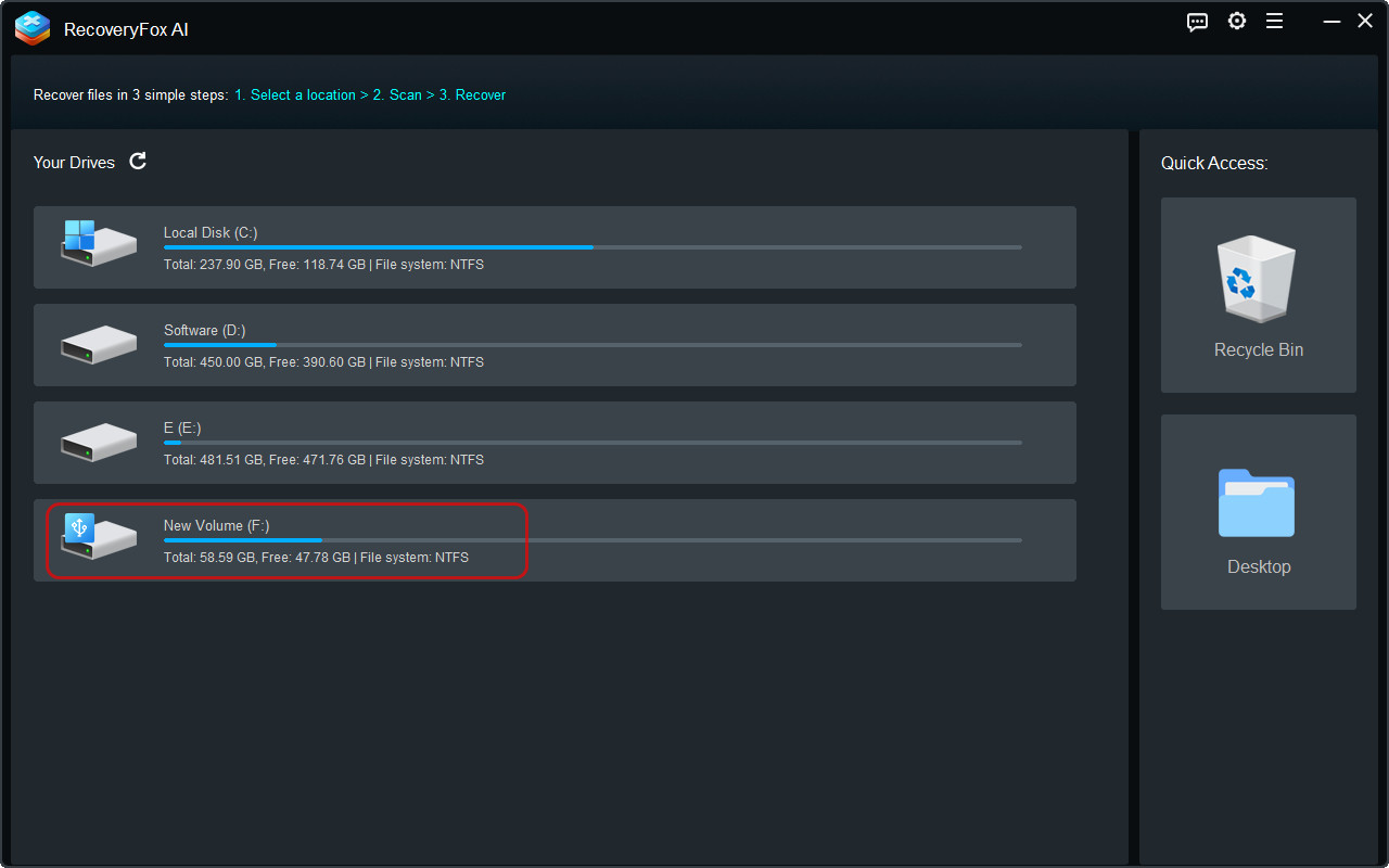 Select File Location