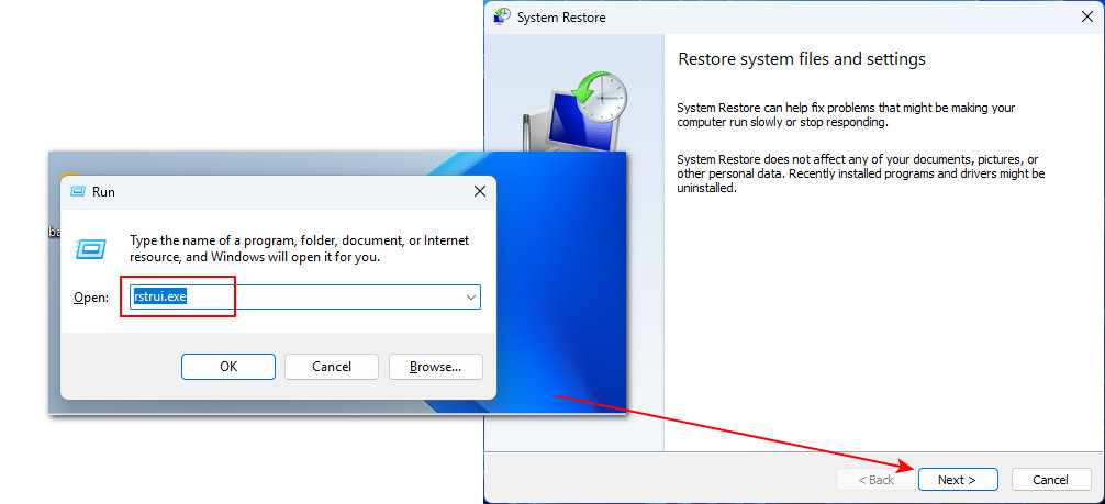 Open System Restore